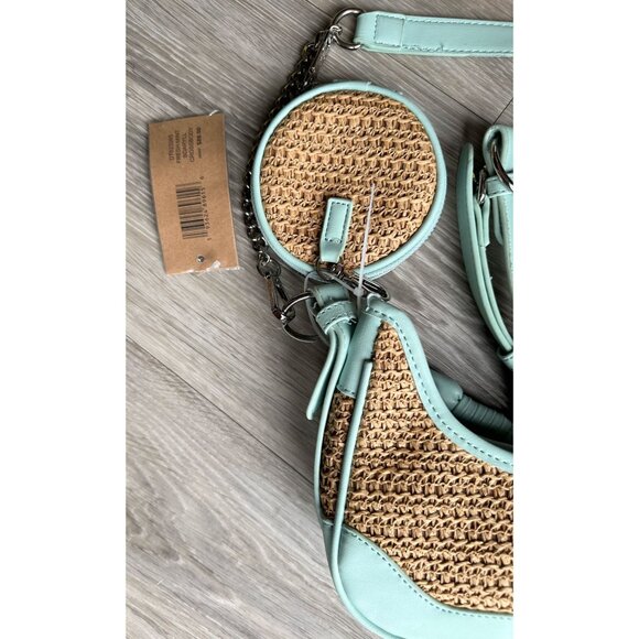 Steve Madden Bdaryll Crossbody / Shoulder bag - Frest Mint  with Round Tag Pouch - Picture 15 of 16